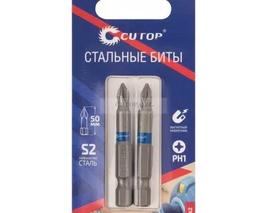 фото Набор стальных бит РН1 50мм 2шт CUTOP Profi 83-342 463423