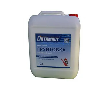 фото Грунт Оптимист для внутр. раб. 10л син. этк G101