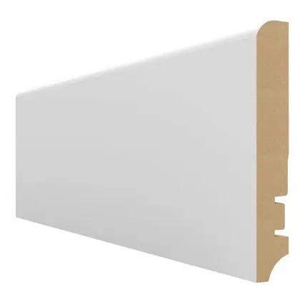 Фото №0 Плинтус МДФ белый Hannaholz 100 мм 100402
