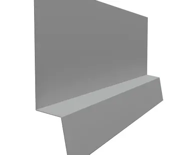 фото Планка начальная фальц 0,5 Satin с пленкой RAL 9006 бело-алюминиевый