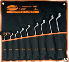 Фото №0 Набор накидных ключей АвтоDело Professional 6-24мм 9шт