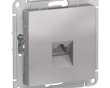 фото Механизм розетки компьютерной AtlasDesign RJ45 алюм. SchE ATN000383