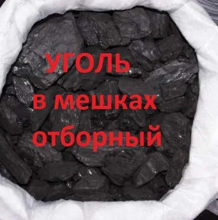 Фото №0 Уголь в мешках 40кг. отборный сортовой марка ДПК.