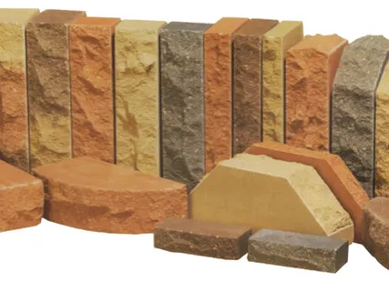 Фото №0 Кирпич гиперпрессованный полукруглый