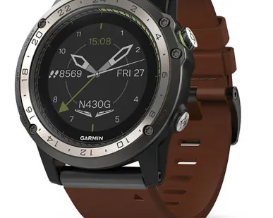 фото Часы Garmin D2 Charlie с кожаным ремешком