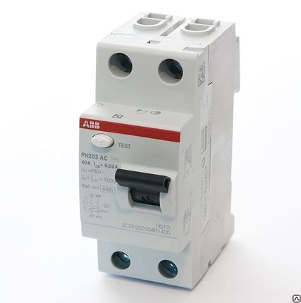 Фото №0 УЗО ABB FH202 2P 40А 30мА