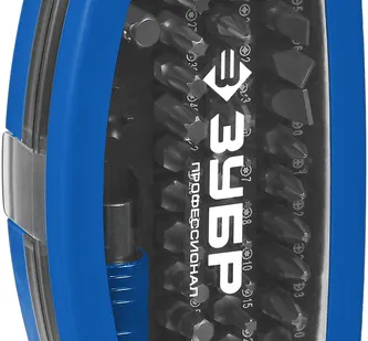 фото Набор оснастки ЗУБР 26394-H32, 32 предм., синий