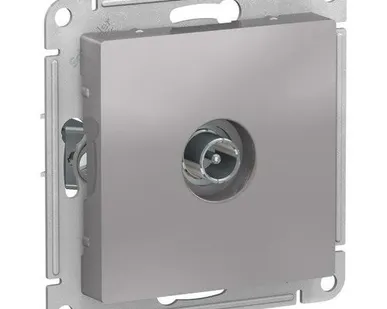 фото Розетка SE ATLAS TV б/р, алюм.