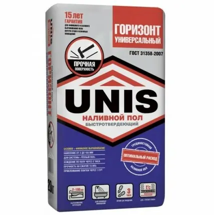Фото №0 Наливной пол Unis Горизонт 20 кг