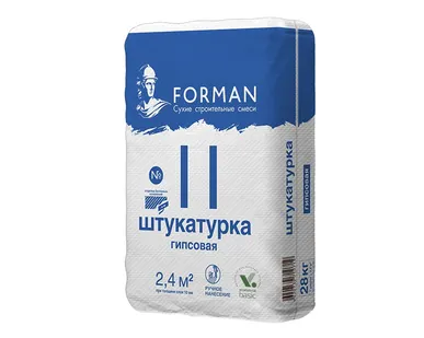фото Штукатурка гипсовая ручного нанесения Forman 11, 28кг