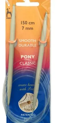 Фото №0 50515 PONY Спицы круговые 7,00 мм/ 150 см, алюминий, 2 шт.