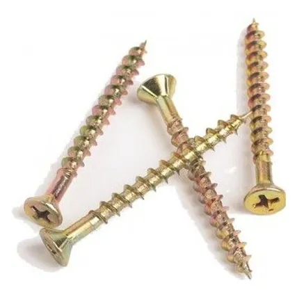 Фото №0 Саморез по дереву PH2 (жёлтый цинк) 4,2х90