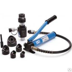 Фото №0 Гидравлический помповый пресс для пробивки отверстий квт пгпо-60 53137