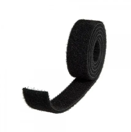 Фото №0 Лента-липучка многоразовая 3 м х 20 мм, черная (1 шт. )