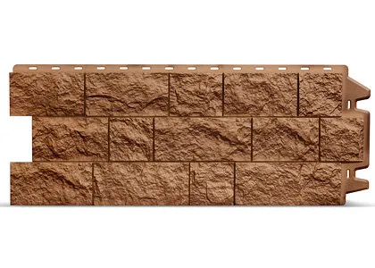 Фото №0 Фасадная панель Dоcke "Fels" Терракотовый 1,052х0,425м, цена шт.