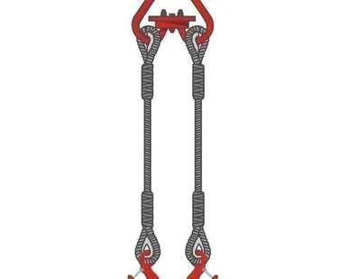 фото Строп канатный 2СК ГОСТ 25573-82 (паук стальной, двухветвевой)