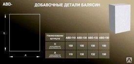 Фото №0 Добавочная деталь балясины ABD110