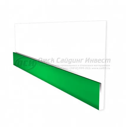 Фото №0 Начальная планка (сайдинг блок-хаус) RAL 6002 (Зеленая листва)