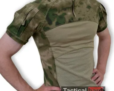 фото Поло тактическое летнее с коротким рукавом комбат мох