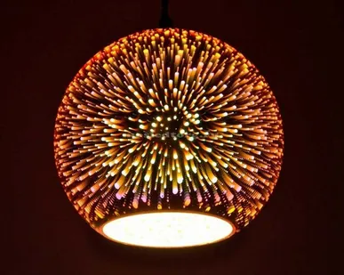 фото Подвесной светильник DLC-G432 E27 стекло медь Fametto ГОРСВЕТ