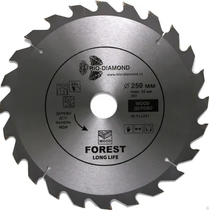 Фото №0 Диск пильный по дереву 24T 250мм