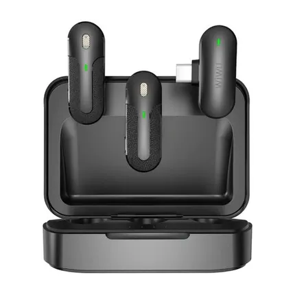 Фото №0 Микрофон петличный WIWU Microphone Duo Wireless Mini чёрный