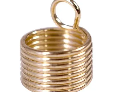 фото Пружинка для бус d 10 мм (золото)