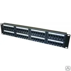 Фото №0 Патч-панель UTP, 19", 48 портов RJ45, cat.5е, 2U, Dual Type