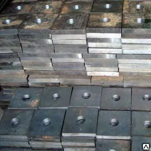 Фото №0 Анкерная плита для фундаментных болтов