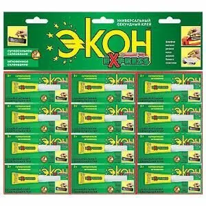 фото Клей секундный «ЭКОН Экспресс» 3г Момент C0037538