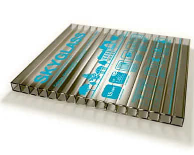 фото Сотовый поликарбонат SKYGLASS Бронза 4 мм (2,1*6 м)