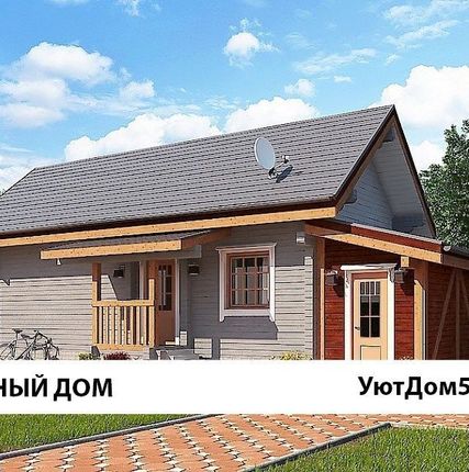 Фото №0 Сруб дома 6х10 из профилированного бруса