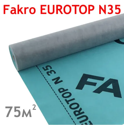 Фото №0 FAKRO гидроизоляционная мембрана EUROTOP N35 (75м2/рул.)