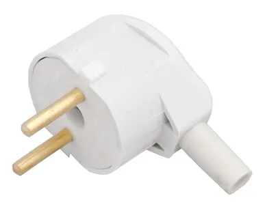 фото Вилка электрическая угловая без заземления 6А 250В Bylectrica В6-241