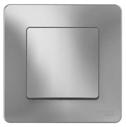 Фото №0 Переключатель 1-кл. СП Blanca 10А IP20 (сх. 6) 250В алюм. SchE BLNVS010603