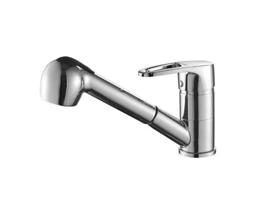 фото Смеситель для кухни Decoroom DR70023 выдвижная лейка