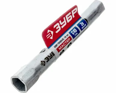 фото Ключ торцовый ЗУБР "МАСТЕР", трубчатый двухсторонний, прямой, 12х13мм