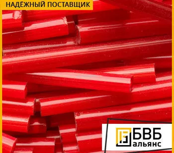 фото Полиуретан стержень красный 90 мм ТУ 2292-003-45130869-2004
