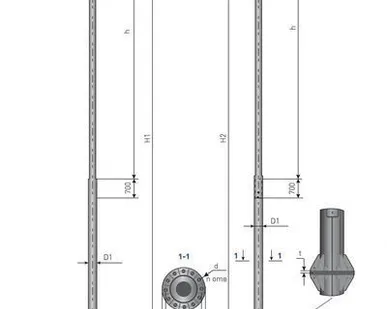 фото Опоры силовые ТП-700-9,0/11,0-01