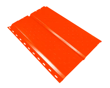 фото Сайдинг Кровля Сервис Брусnika софит Чистый оранжевый 0,45 мм Полиэстер