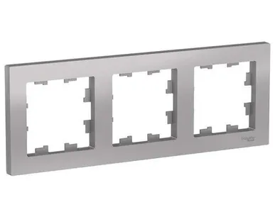 фото Рамка SE ATLAS 3 местная, алюм.