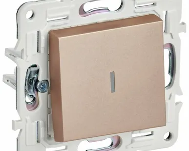 фото SKANDY Выключатель 1-клавишный с индикацией 10А SK-V07Sa песочный IEK