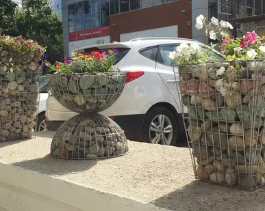 фото Габионы декоративные