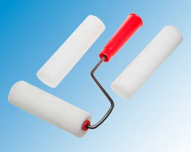 фото Валик поролоновый 40х100 мм, с двумя зап. шубками