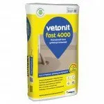Фото №0 Наливной пол Weber.Vetonit Фаст 4000 универсальный 20 кг