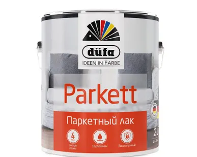 фото Лак паркетный Dufa Parkett полуматовый 2л