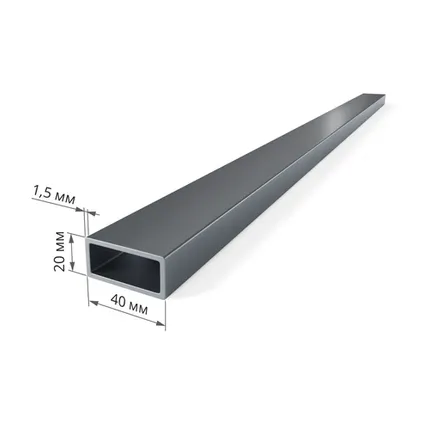 Фото №0 Труба профильная 40х20х1,5 ГОСТ 8645-68