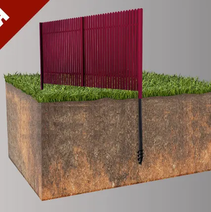 Фото №0 ЗАБОР ИЗ ЕВРОШТАКЕТНИКА FINFOLD НА ВИНТОВЫХ СВАЯХ "ШУРУПЫ"