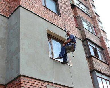 фото Монтаж мокрого фасада