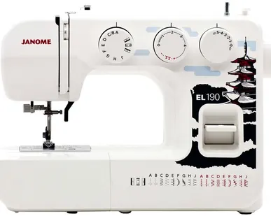 фото Швейная машина Janome EL-190, белый/черный